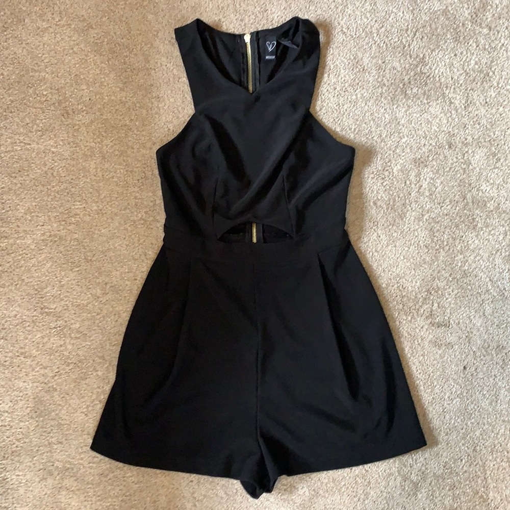Windsor Black Romper with Cutout